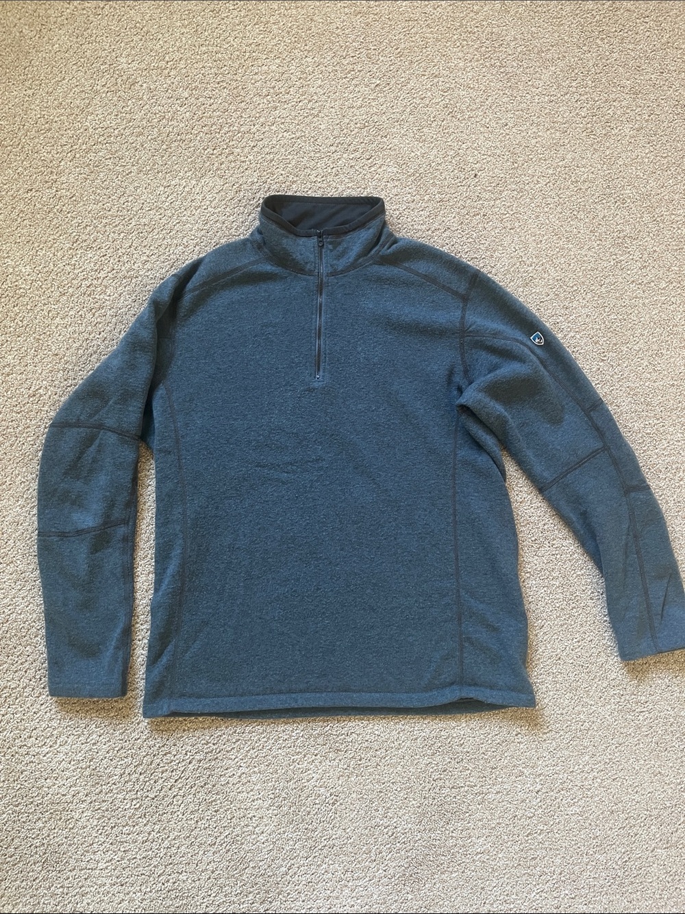 Kuhl Men's Zip-Up Pullover Sweater - Slate Blue, Large
